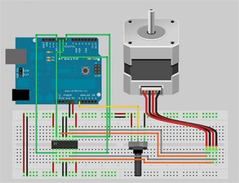 arduino stepper motor steuerung sketch.